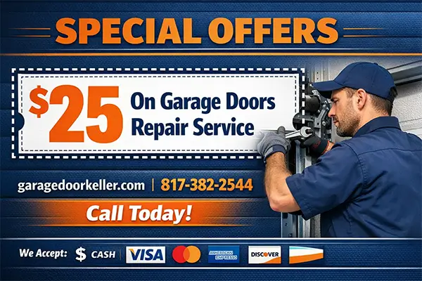 Garage door repair discount service Keller TX